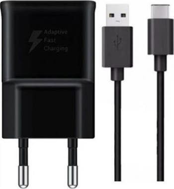 Samsung Cargador Samsung con cable USB-C negro EP-TA20EBE Samsung Cargador Samsung con cable USB-C negro EP-TA20EBE