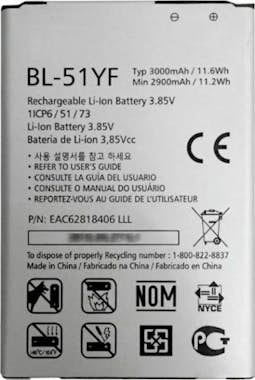 LG Batería G4 BL-51YF 2900 mAh LG Batería G4 BL-51YF 2900 mAh