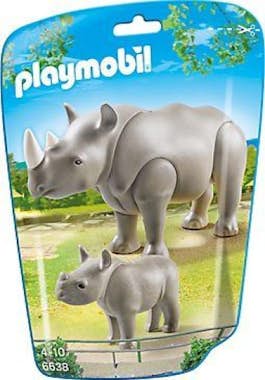 Playmobil Playmobil City Life Rhino with Baby Figura de acci