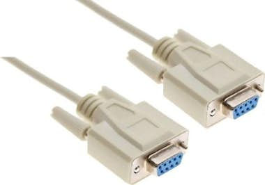 Nanocable Nanocable CABLE SERIE NULL MODEM, DB9/H-DB9/H, 1.8