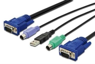 Digitus Digitus DS-19233 5m Multicolor, Negro cable para v Digitus Digitus DS-19233 5m Multicolor, Negro cable para v
