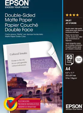Epson Epson Matte Paper doble cara, DIN A4, 178 g/m², 50 Epson Epson Matte Paper doble cara, DIN A4, 178 g/m², 50