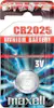 Maxell Maxell CR2025 Litio 3V batería no-recargable Maxell Maxell CR2025 Litio 3V batería no-recargable