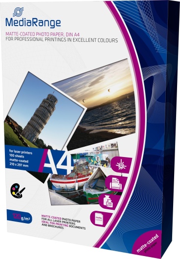 mediarange mrink106 papel fotografico blanco mate a4