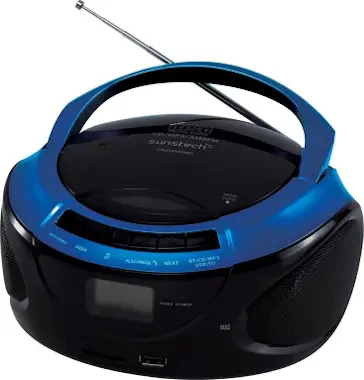 Sunstech Sunstech CRUSM395BT Analógica 2W Negro, Azul Sunstech Sunstech CRUSM395BT Analógica 2W Negro, Azul
