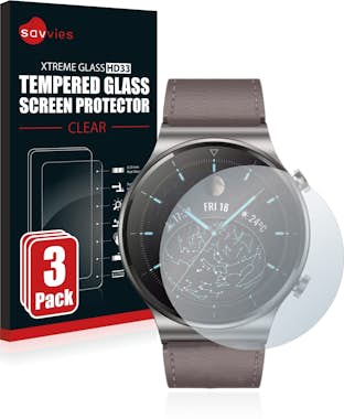 Savvies Cristal Templado compatible con Huawei Watch GT 2 Savvies Cristal Templado compatible con Huawei Watch GT 2