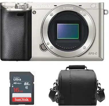 Sony SONY A6000 Cuerpo Plateado + Bolsa para camara + T Sony SONY A6000 Cuerpo Plateado + Bolsa para camara + T