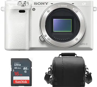 Sony SONY A6000 Cuerpo Blanco + Bolsa para camara + Tar Sony SONY A6000 Cuerpo Blanco + Bolsa para camara + Tar