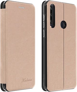 Avizar Funda Huawei Y6p de Piel Monedero con Soporte - Or Avizar Funda Huawei Y6p de Piel Monedero con Soporte - Or