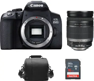 Canon CANON EOS 850D Cuerpo Negro + EF-S 18-200mm F3.5-5 Canon CANON EOS 850D Cuerpo Negro + EF-S 18-200mm F3.5-5