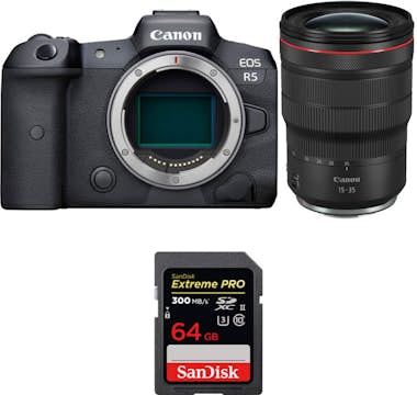 Canon EOS R5 + RF 15-35mm f/2.8L IS USM + SanDisk 64GB E Canon EOS R5 + RF 15-35mm f/2.8L IS USM + SanDisk 64GB E