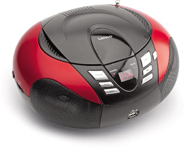 Lenco Lenco SCD-37 Digital Negro, Rojo Lenco Lenco SCD-37 Digital Negro, Rojo