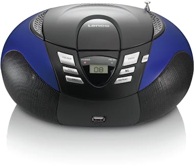 Lenco Lenco SCD-37 Digital Negro, Azul Lenco Lenco SCD-37 Digital Negro, Azul