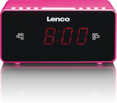 Lenco Lenco CR-510 Reloj Negro, Rosa Lenco Lenco CR-510 Reloj Negro, Rosa