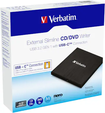 Verbatim Verbatim 43886 unidad de disco óptico Negro DVD±RW Verbatim Verbatim 43886 unidad de disco óptico Negro DVD±RW