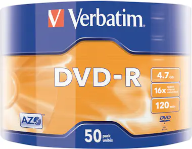 Verbatim Verbatim DVD-R Matt Silver en Wrap Spindle (bobina Verbatim Verbatim DVD-R Matt Silver en Wrap Spindle (bobina
