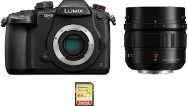 Panasonic PANASONIC DMC-GH5S Negro + 12mm F1.4 ASPH (HX012) Panasonic PANASONIC DMC-GH5S Negro + 12mm F1.4 ASPH (HX012)