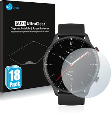 Savvies Protector Pantalla compatible con Huami Amazfit GT Savvies Protector Pantalla compatible con Huami Amazfit GT