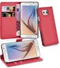 Cadorabo Funda Libro para Samsung Galaxy S6 en ROJO CARMiN Cadorabo Funda Libro para Samsung Galaxy S6 en ROJO CARMiN