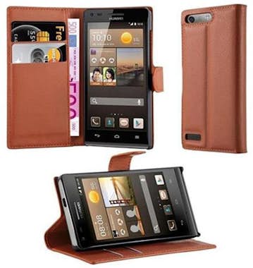 Cadorabo Funda Libro para Huawei ASCEND G6 en MARRoN CHOCOL Cadorabo Funda Libro para Huawei ASCEND G6 en MARRoN CHOCOL