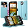 Cadorabo Funda Libro para HTC ONE X / X+ en AZUL PASTEL - C Cadorabo Funda Libro para HTC ONE X / X+ en AZUL PASTEL - C