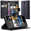 Cadorabo Funda Libro para HTC Desire 300 en NEGRO FANTASMA Cadorabo Funda Libro para HTC Desire 300 en NEGRO FANTASMA
