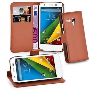 Cadorabo Funda Libro para Motorola MOTO G-DVX en MARRoN CHO Cadorabo Funda Libro para Motorola MOTO G-DVX en MARRoN CHO