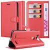 Cadorabo Funda Libro para ZTE Blade V8 MINI en ROJO CARMiN Cadorabo Funda Libro para ZTE Blade V8 MINI en ROJO CARMiN