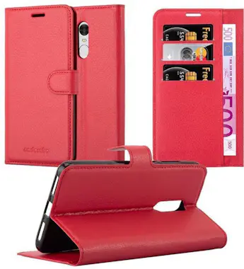 Cadorabo Funda Libro para Xiaomi RedMi NOTE 4 en ROJO CARMi Cadorabo Funda Libro para Xiaomi RedMi NOTE 4 en ROJO CARMi