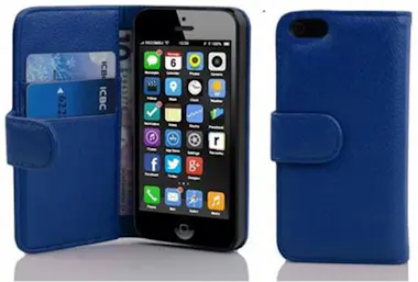 Cadorabo Funda Libro para Apple iPhone 5C en AZUL REAL - Cu Cadorabo Funda Libro para Apple iPhone 5C en AZUL REAL - Cu