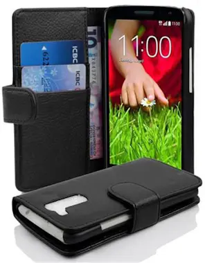 Cadorabo Funda Libro para LG G2 MINI en NEGRO oXIDO - Cubie Cadorabo Funda Libro para LG G2 MINI en NEGRO oXIDO - Cubie