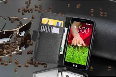 Cadorabo Funda Libro para LG G2 MINI en NEGRO oXIDO - Cubie Cadorabo Funda Libro para LG G2 MINI en NEGRO oXIDO - Cubie