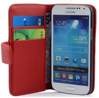 Cadorabo Funda Libro para Samsung Galaxy S4 MINI en ROJO DE Cadorabo Funda Libro para Samsung Galaxy S4 MINI en ROJO DE