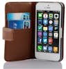 Cadorabo Funda Libro para Apple iPhone 5C en MARRoN CACAO - Cadorabo Funda Libro para Apple iPhone 5C en MARRoN CACAO -