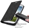 Cadorabo Funda Libro para Samsung Galaxy S4 en NEGRO ANTRAC Cadorabo Funda Libro para Samsung Galaxy S4 en NEGRO ANTRAC