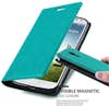 Cadorabo Funda Libro para Samsung Galaxy S4 en TURQUESA PET Cadorabo Funda Libro para Samsung Galaxy S4 en TURQUESA PET