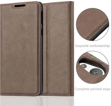 Cadorabo Funda Libro para Sony Xperia E5 en MARRoN CAFe - C Cadorabo Funda Libro para Sony Xperia E5 en MARRoN CAFe - C