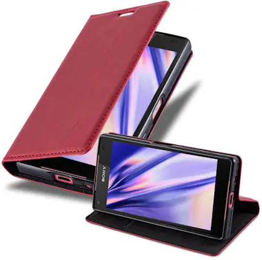 Cadorabo Funda Libro para Sony Xperia Z5 COMPACT en ROJO MA Cadorabo Funda Libro para Sony Xperia Z5 COMPACT en ROJO MA