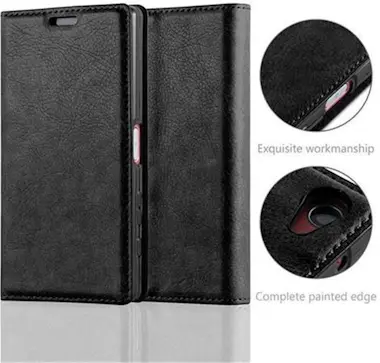 Cadorabo Funda Libro para Sony Xperia Z5 COMPACT en NEGRO A Cadorabo Funda Libro para Sony Xperia Z5 COMPACT en NEGRO A