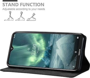 Cadorabo Funda Libro para Nokia 7.2 en NEGRO ANTRACITA - Cu Cadorabo Funda Libro para Nokia 7.2 en NEGRO ANTRACITA - Cu