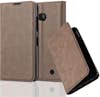 Cadorabo Funda Libro para Nokia Lumia 550 en MARRoN CAFe - Cadorabo Funda Libro para Nokia Lumia 550 en MARRoN CAFe -