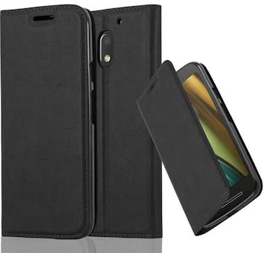 Cadorabo Funda Libro para Motorola MOTO E3 en NEGRO ANTRACI Cadorabo Funda Libro para Motorola MOTO E3 en NEGRO ANTRACI