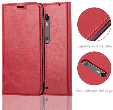 Cadorabo Funda Libro para Motorola MOTO X STYLE en ROJO MAN Cadorabo Funda Libro para Motorola MOTO X STYLE en ROJO MAN