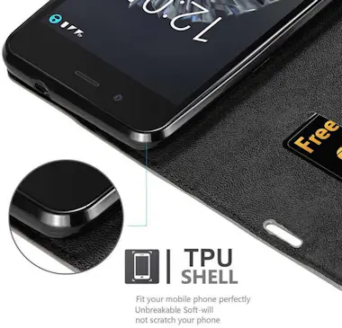 Cadorabo Funda Libro para BQ Aquaris X5 en MARRoN CAFe - Cu Cadorabo Funda Libro para BQ Aquaris X5 en MARRoN CAFe - Cu