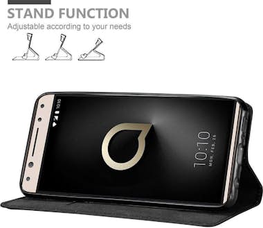Cadorabo Funda Libro para Alcatel 5 en NEGRO ANTRACITA - Cu Cadorabo Funda Libro para Alcatel 5 en NEGRO ANTRACITA - Cu