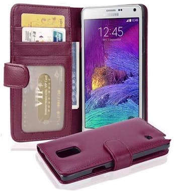 Cadorabo Funda Libro para Samsung Galaxy NOTE 4 en BURDEOS Cadorabo Funda Libro para Samsung Galaxy NOTE 4 en BURDEOS