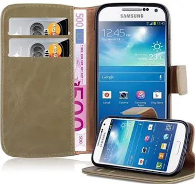 Cadorabo Funda Libro para Samsung Galaxy S4 MINI en MARRoN Cadorabo Funda Libro para Samsung Galaxy S4 MINI en MARRoN