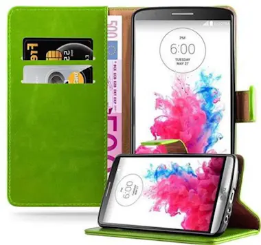 Cadorabo Funda Libro para LG G3 en VERDE HIERBA - Cubierta Cadorabo Funda Libro para LG G3 en VERDE HIERBA - Cubierta