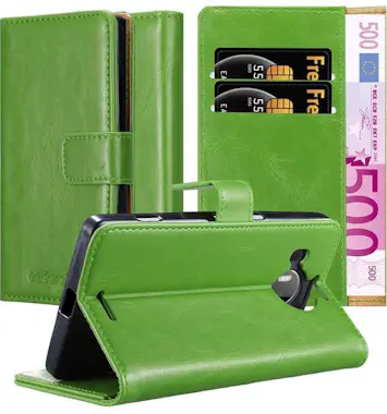 Cadorabo Funda Libro para Nokia Lumia 950 XL en VERDE HIERB Cadorabo Funda Libro para Nokia Lumia 950 XL en VERDE HIERB
