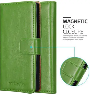Cadorabo Funda Libro para Nokia Lumia 950 XL en VERDE HIERB Cadorabo Funda Libro para Nokia Lumia 950 XL en VERDE HIERB